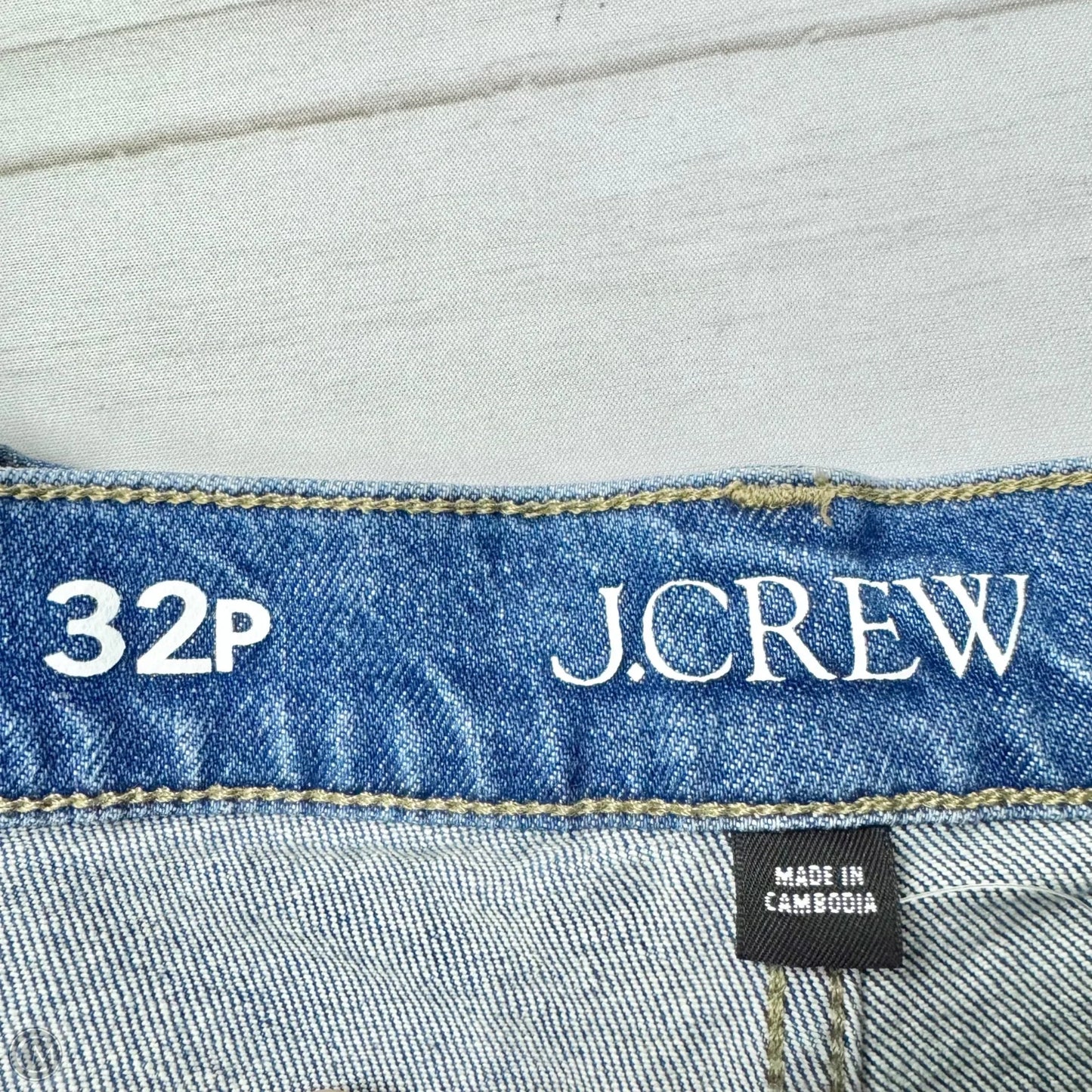 Jeans Wide Leg By J. Crew In Blue Denim, Size: 14p