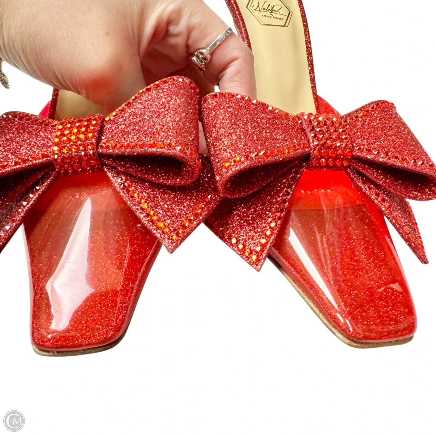 Shoes Designer By Nalebe by Amina Means In Red, Size: 6.5