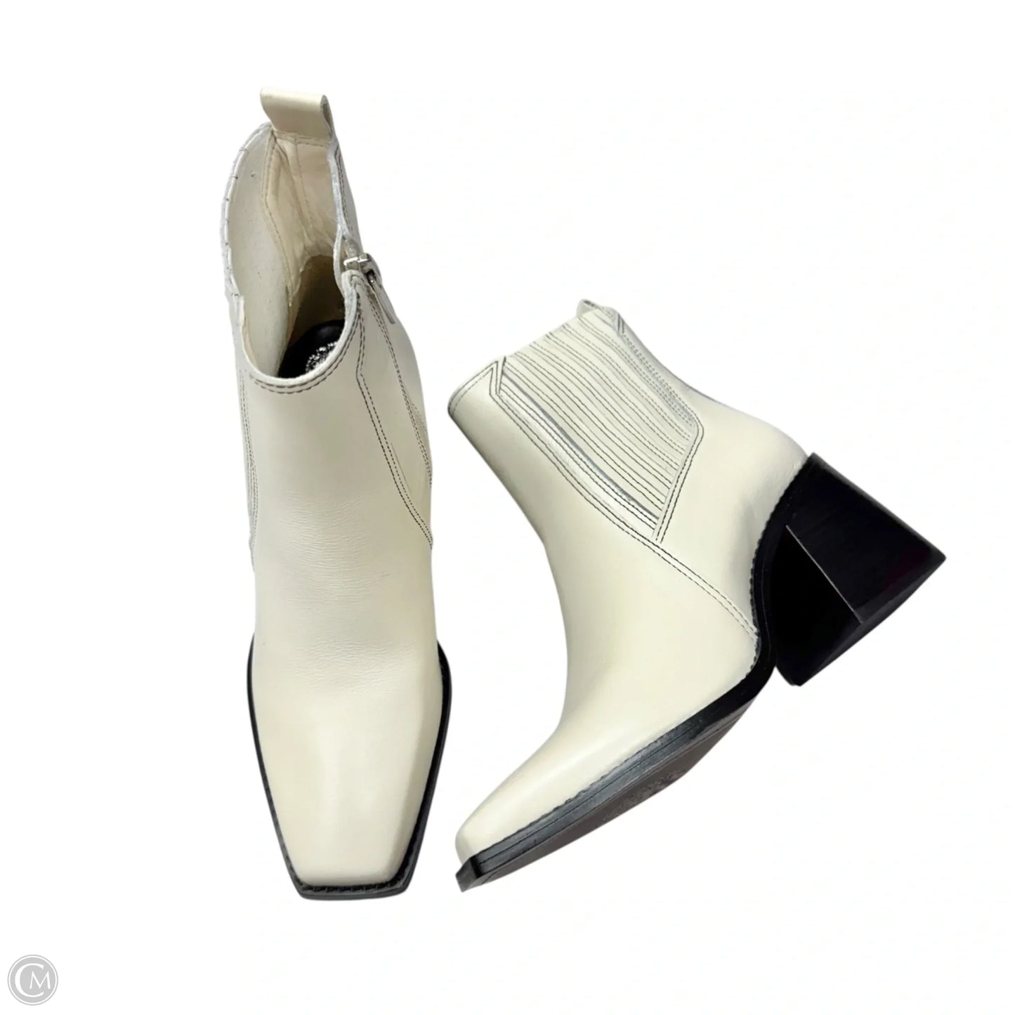 Boots Leather By Vince Camuto In White, Size: 6.5