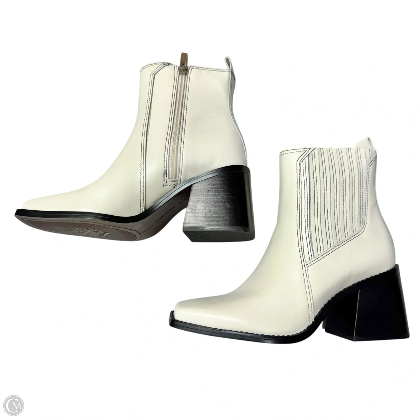 Boots Leather By Vince Camuto In White, Size: 6.5