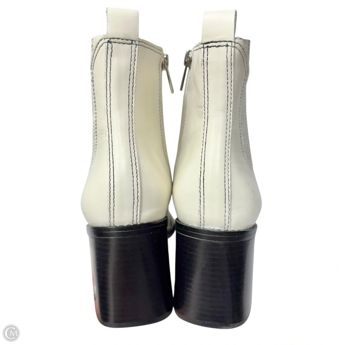 Boots Leather By Vince Camuto In White, Size: 6.5