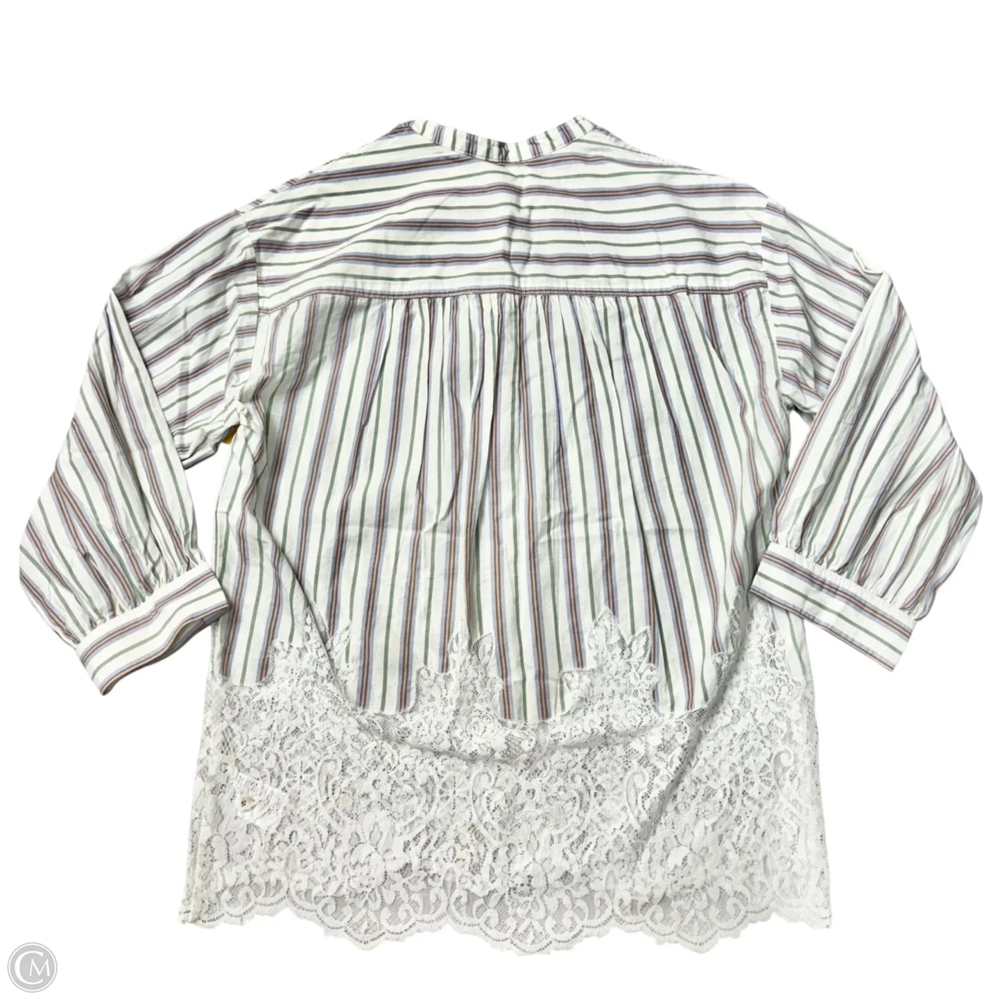 Top Long Sleeve By Pilcro In Striped Pattern, Size: S