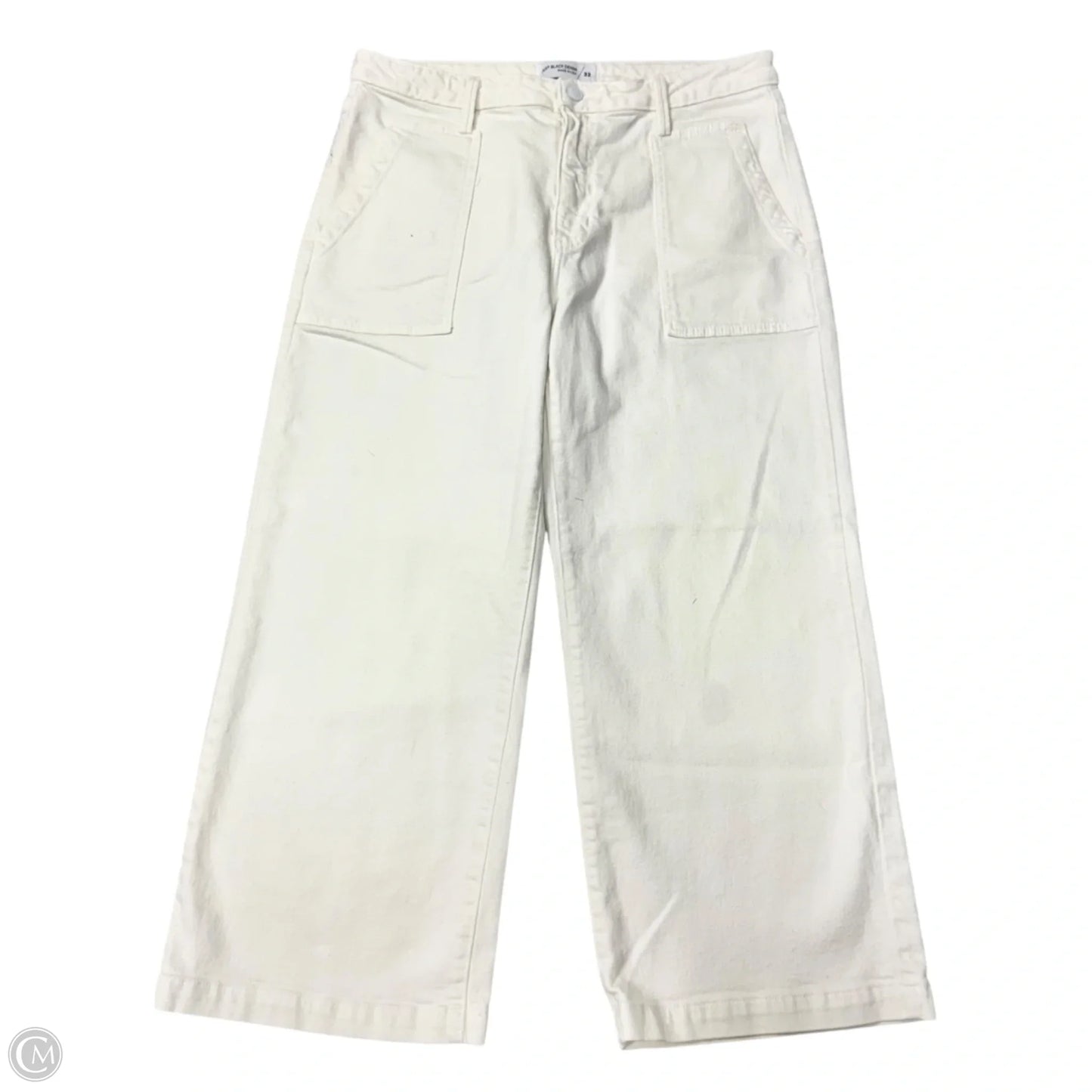 Jeans Wide Leg By Just Black In Cream Denim, Size: 14