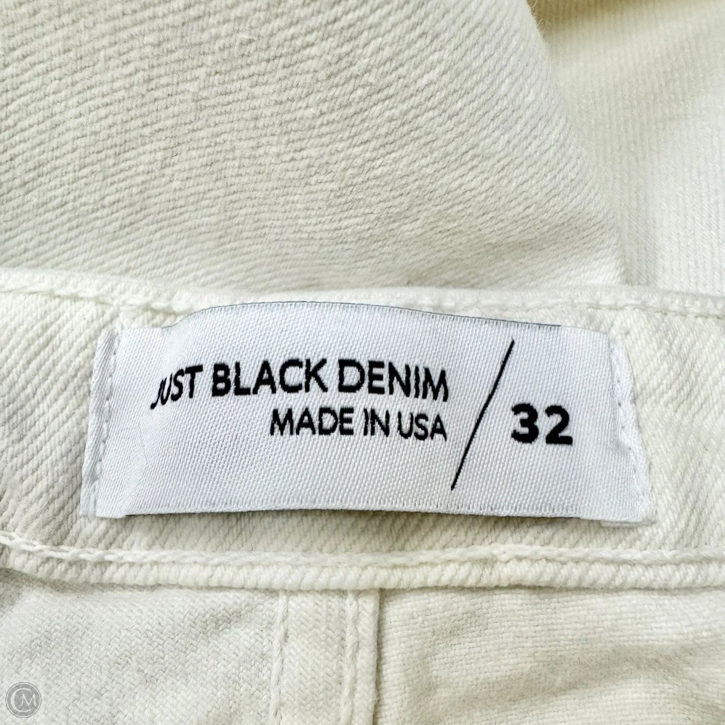 Jeans Wide Leg By Just Black In Cream Denim, Size: 14