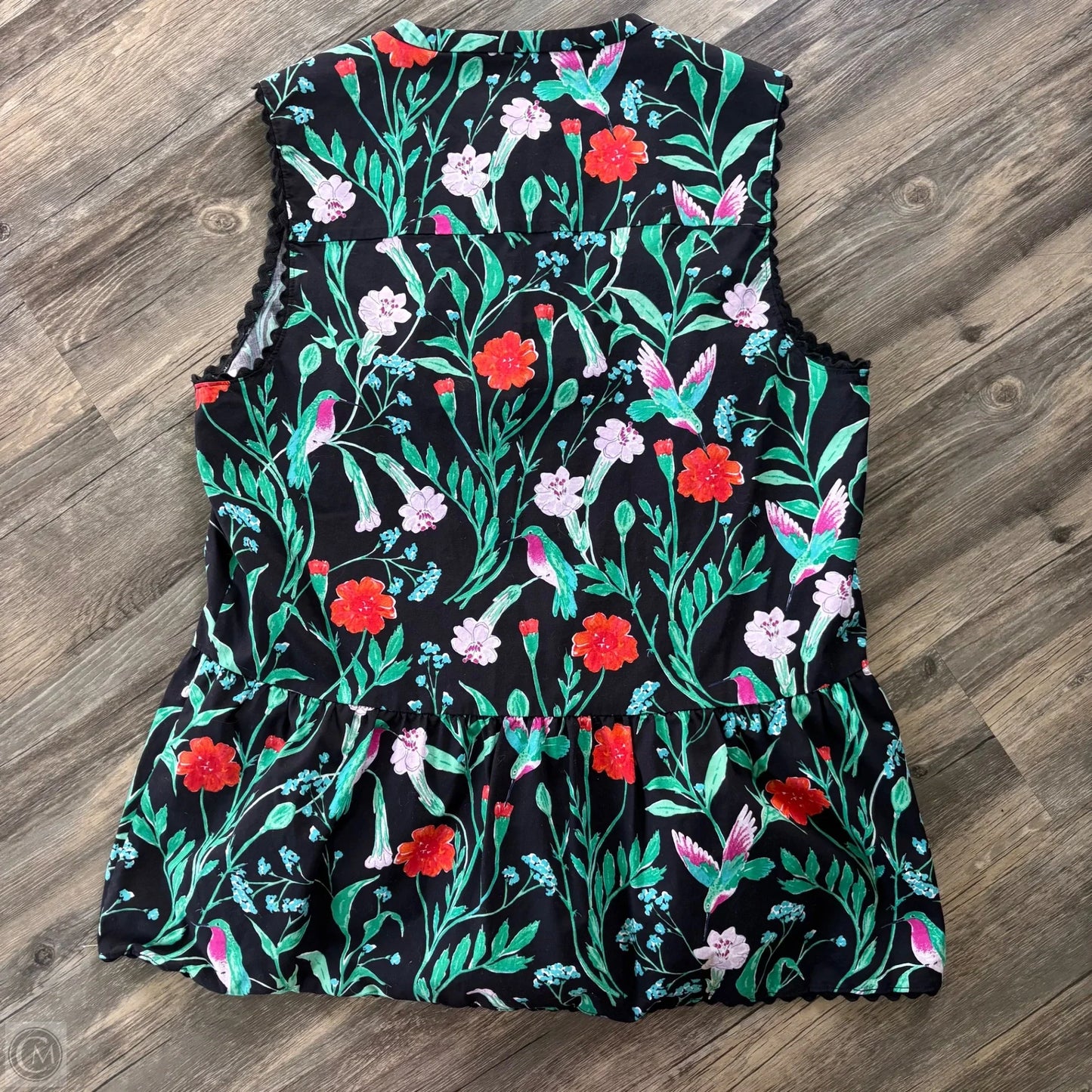 Top Sleeveless Designer By Kate Spade In Floral Print, Size: L