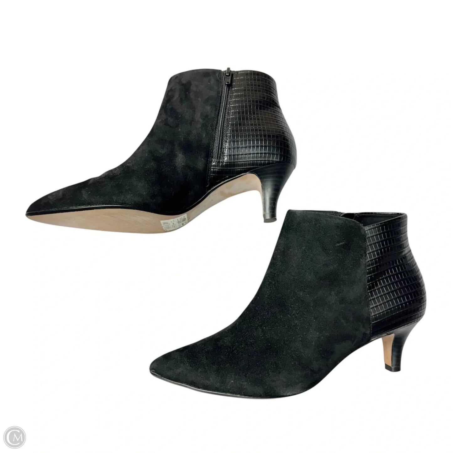 Boots Leather By Clarks In Black, Size: 8.5