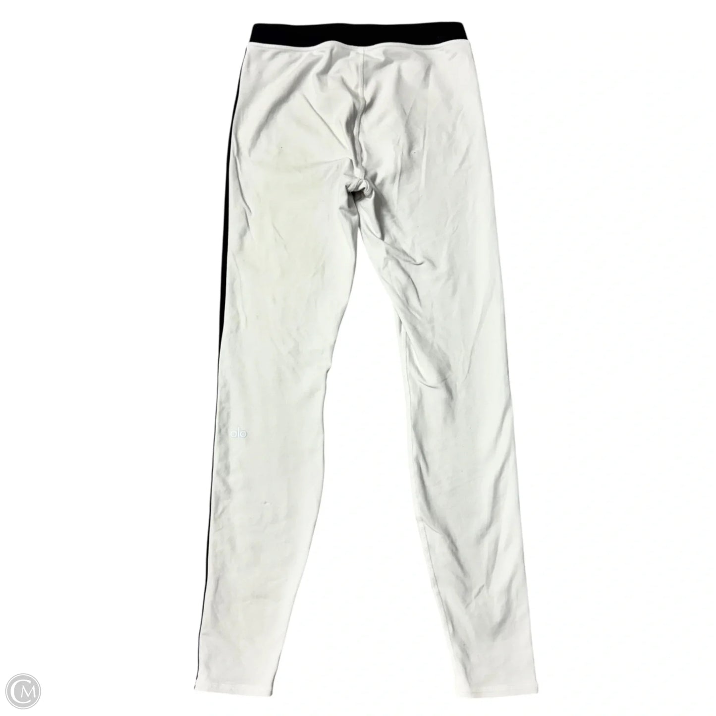 Athletic Leggings By Alo In Black & White, Size: M