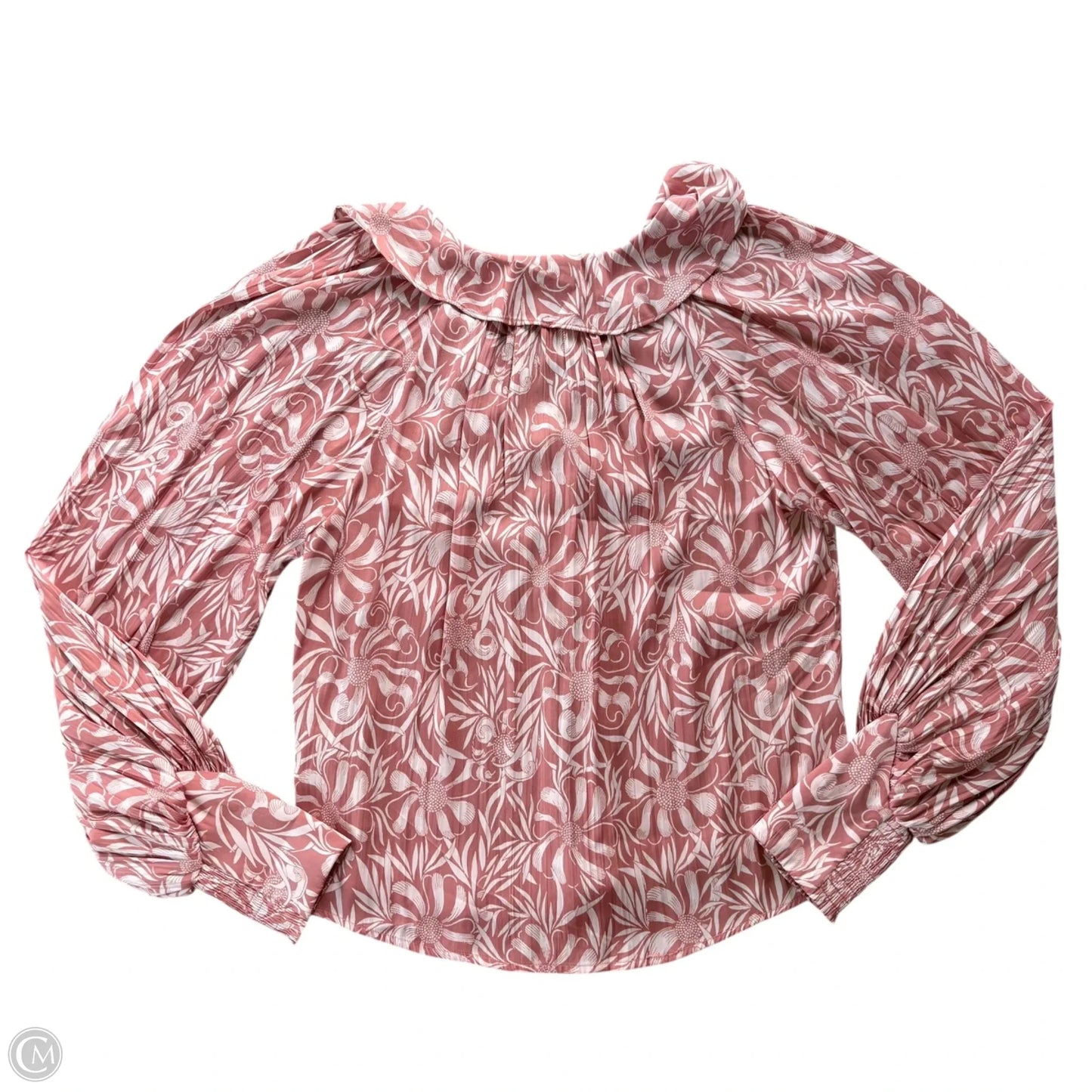 Top Long Sleeve By Anthropologie In Pink, Size: Xs