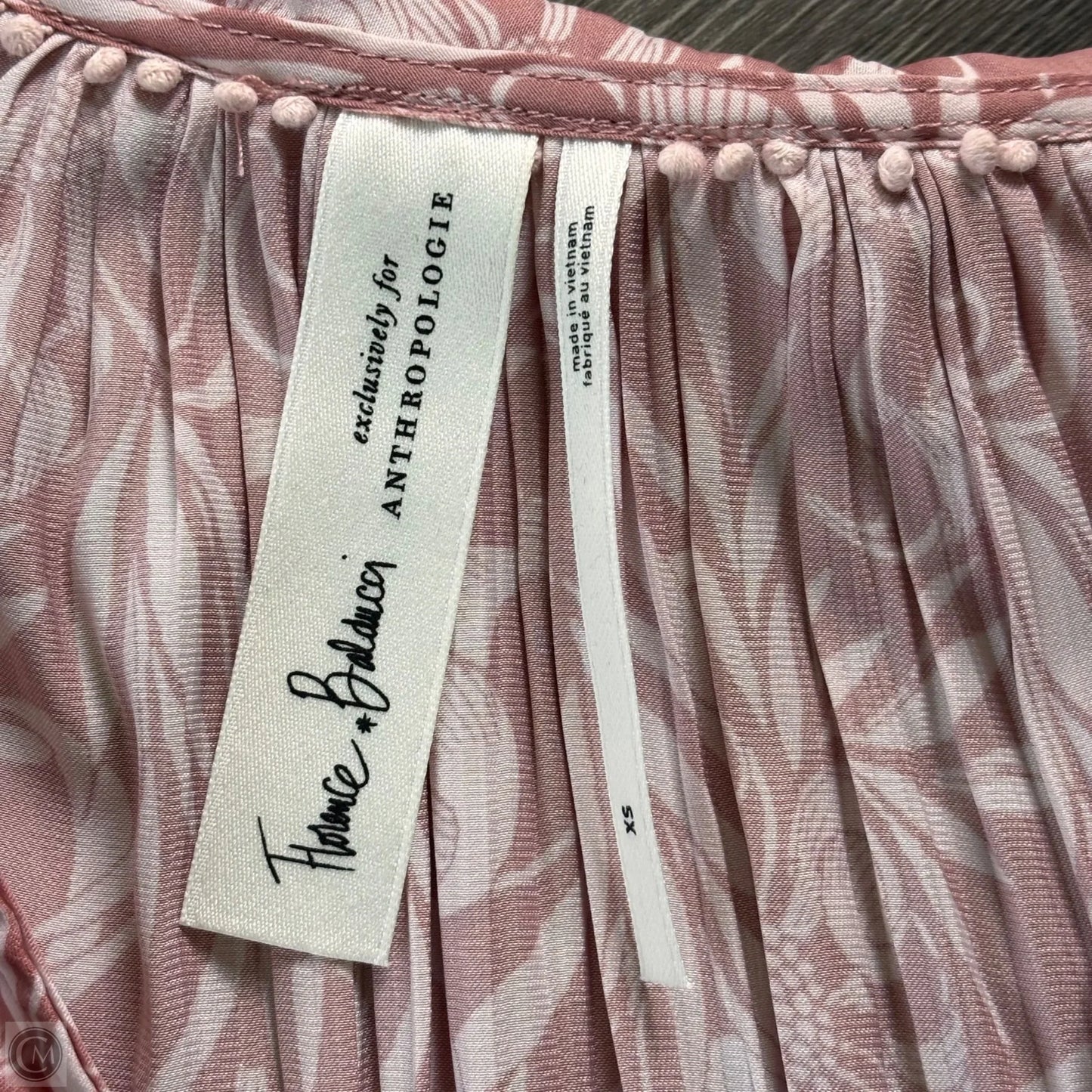 Top Long Sleeve By Anthropologie In Pink, Size: Xs