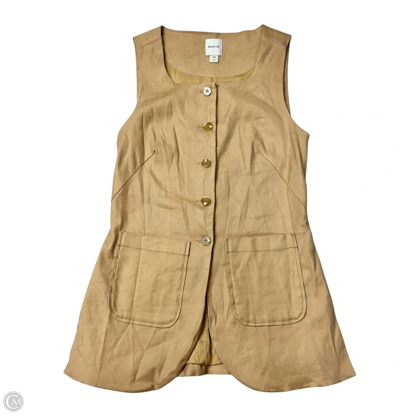 Vest Other By Maeve In Brown, Size: Xxs
