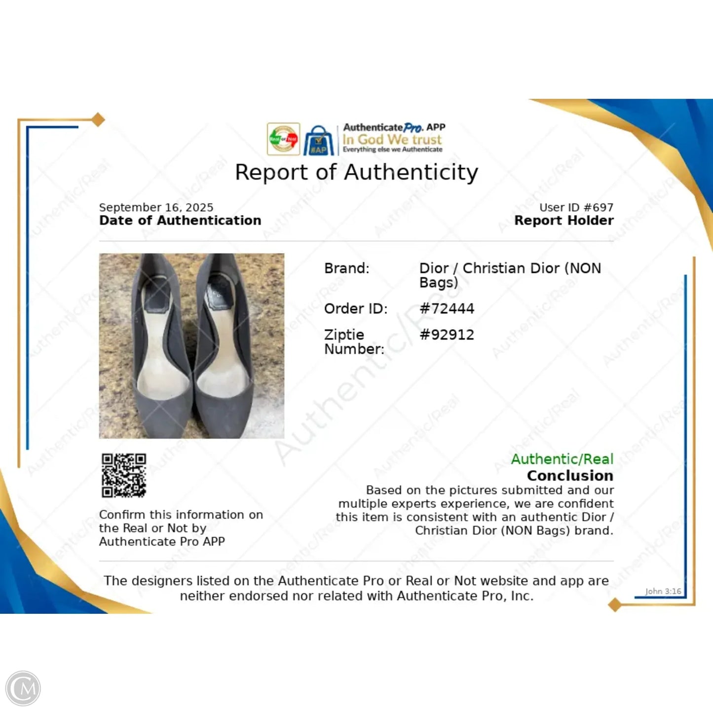 Shoes Luxury Designer By Dior In Grey, Size: 6