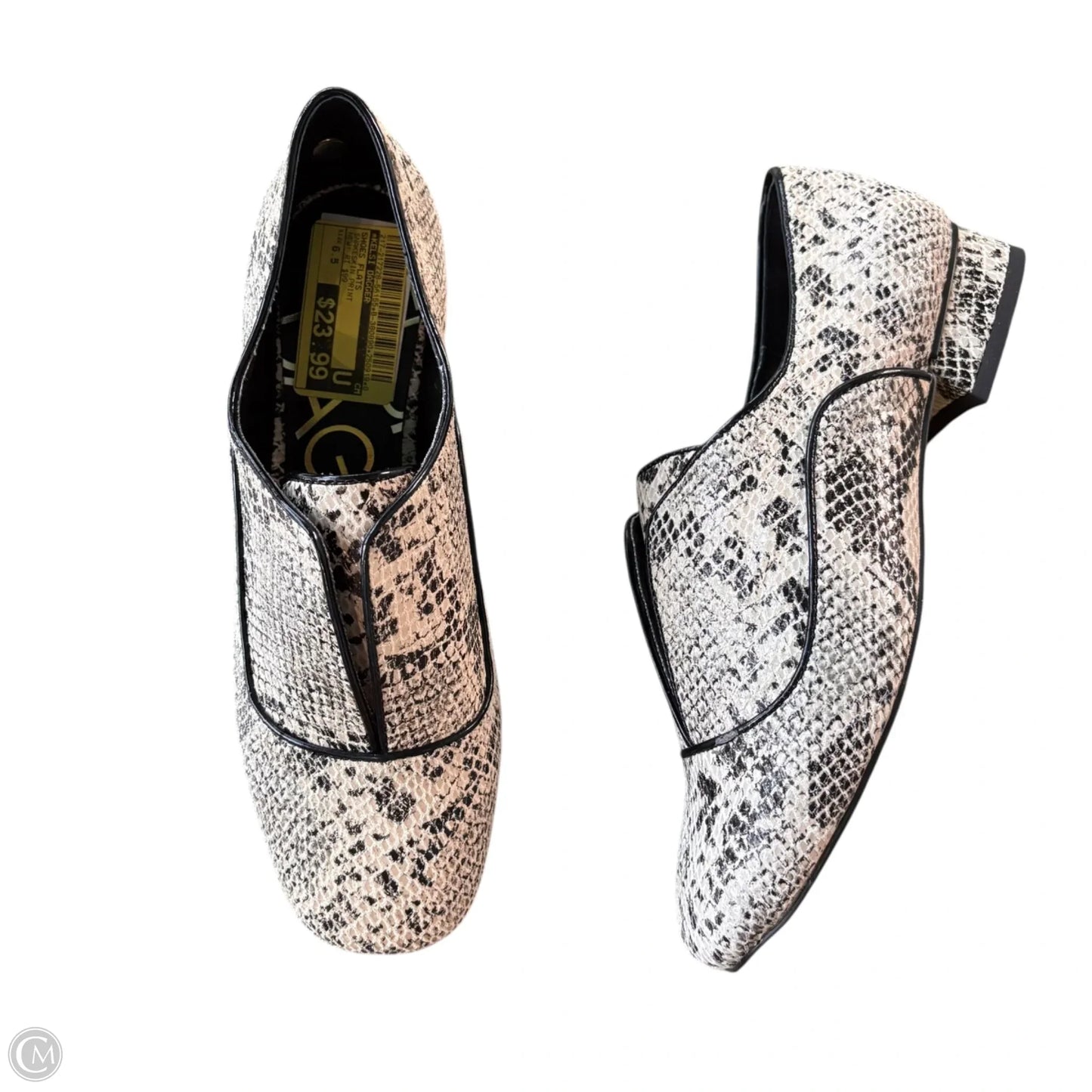 Shoes Flats By Kelsi Dagger In Snakeskin Print, Size: 6.5