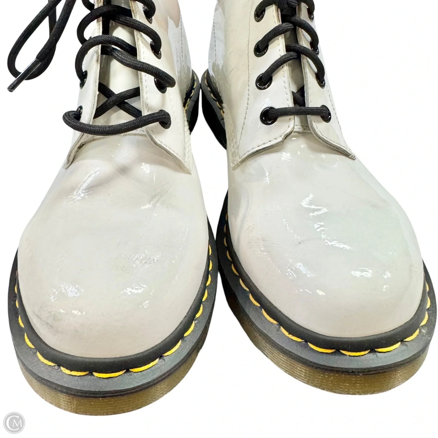 Boots Combat By Dr Martens In White, Size: 10