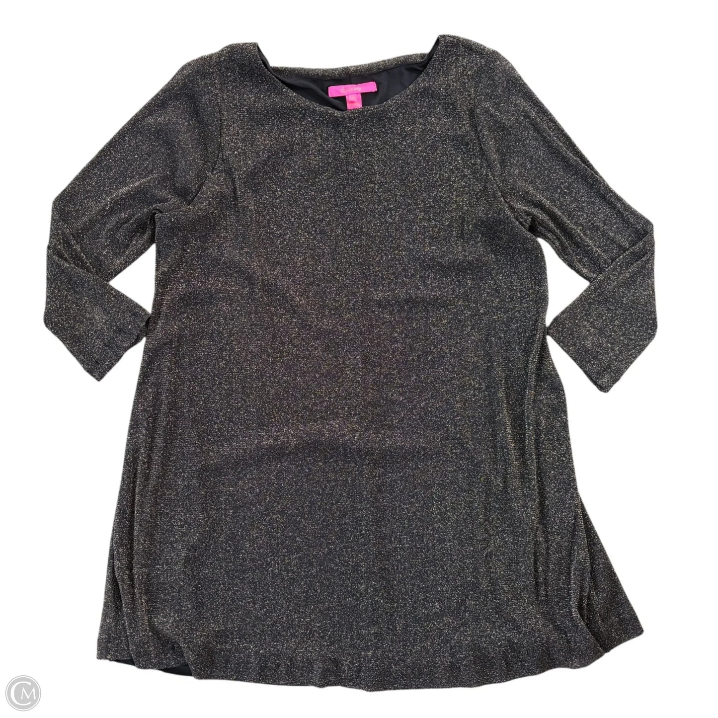 Tunic Designer By Lilly Pulitzer In Black & Gold, Size: Xxl