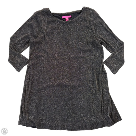 Tunic Designer By Lilly Pulitzer In Black & Gold, Size: Xxl