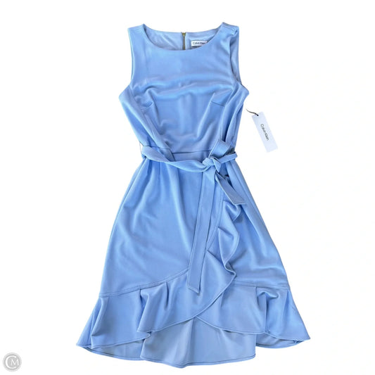 Dress Casual Midi By Calvin Klein In Blue, Size: S