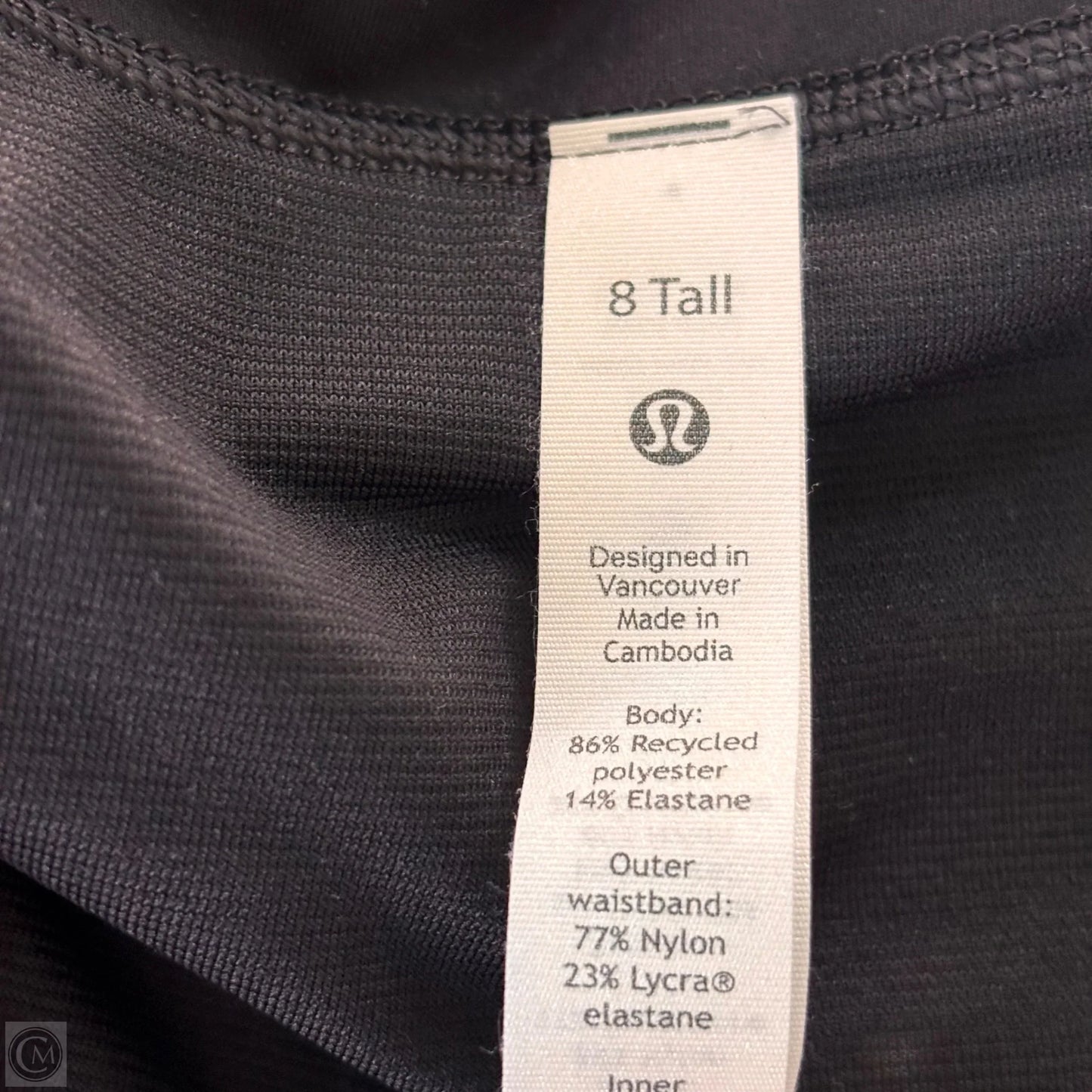 Athletic Shorts By Lululemon In Black & Green, Size: M