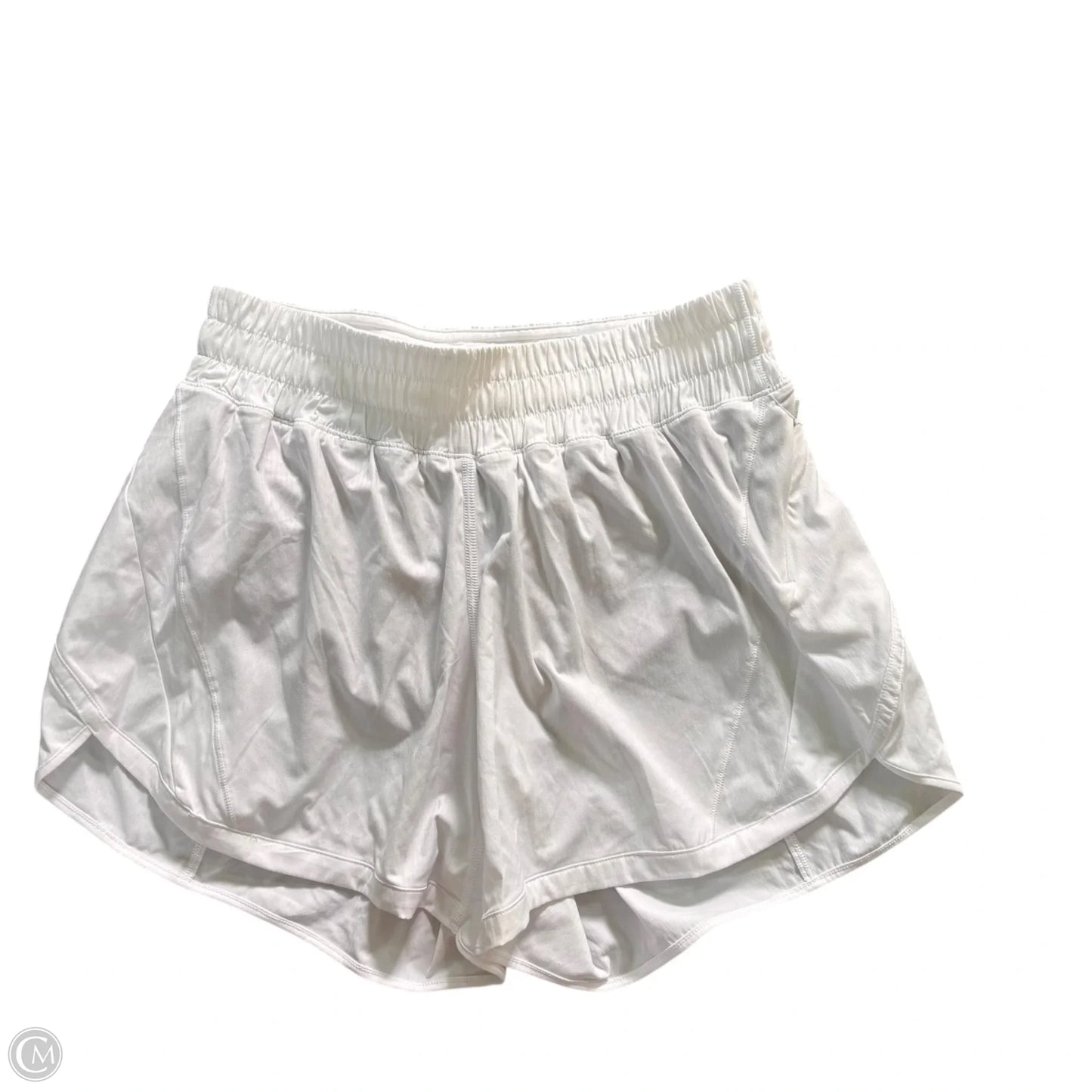 Athletic Shorts By Lululemon In White, Size: M