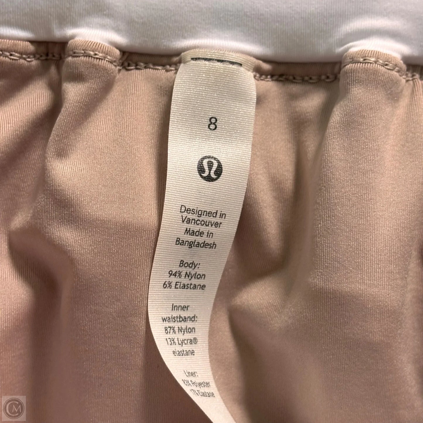 Athletic Shorts By Lululemon In White, Size: M