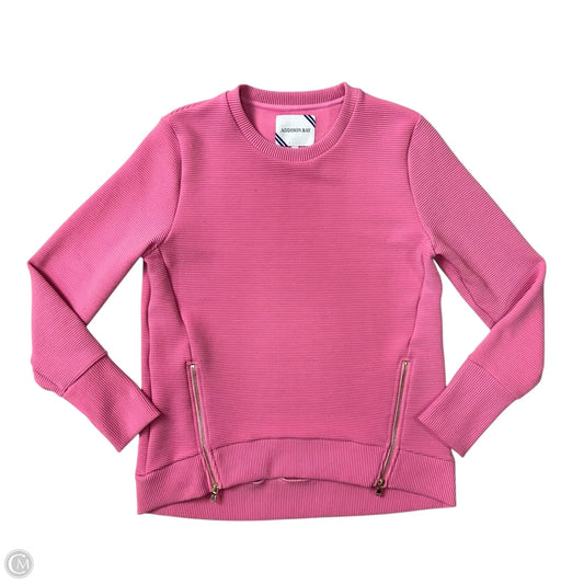 Athletic Sweatshirt Crewneck By Addison Bay In Pink, Size: S