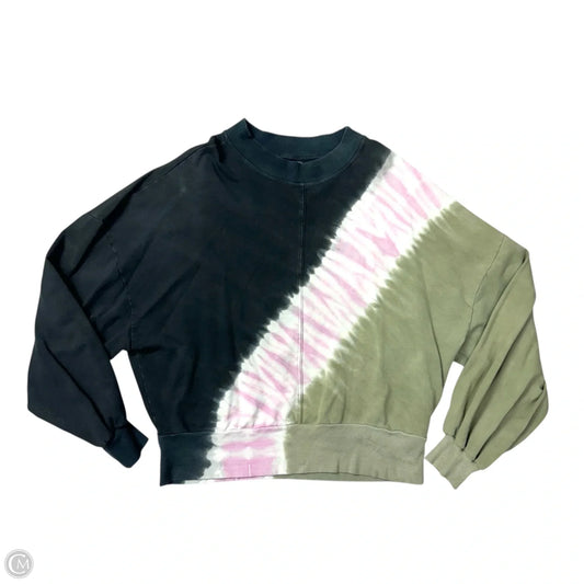 Sweatshirt Crewneck By Electric & Rose In Tie Dye Print, Size: S