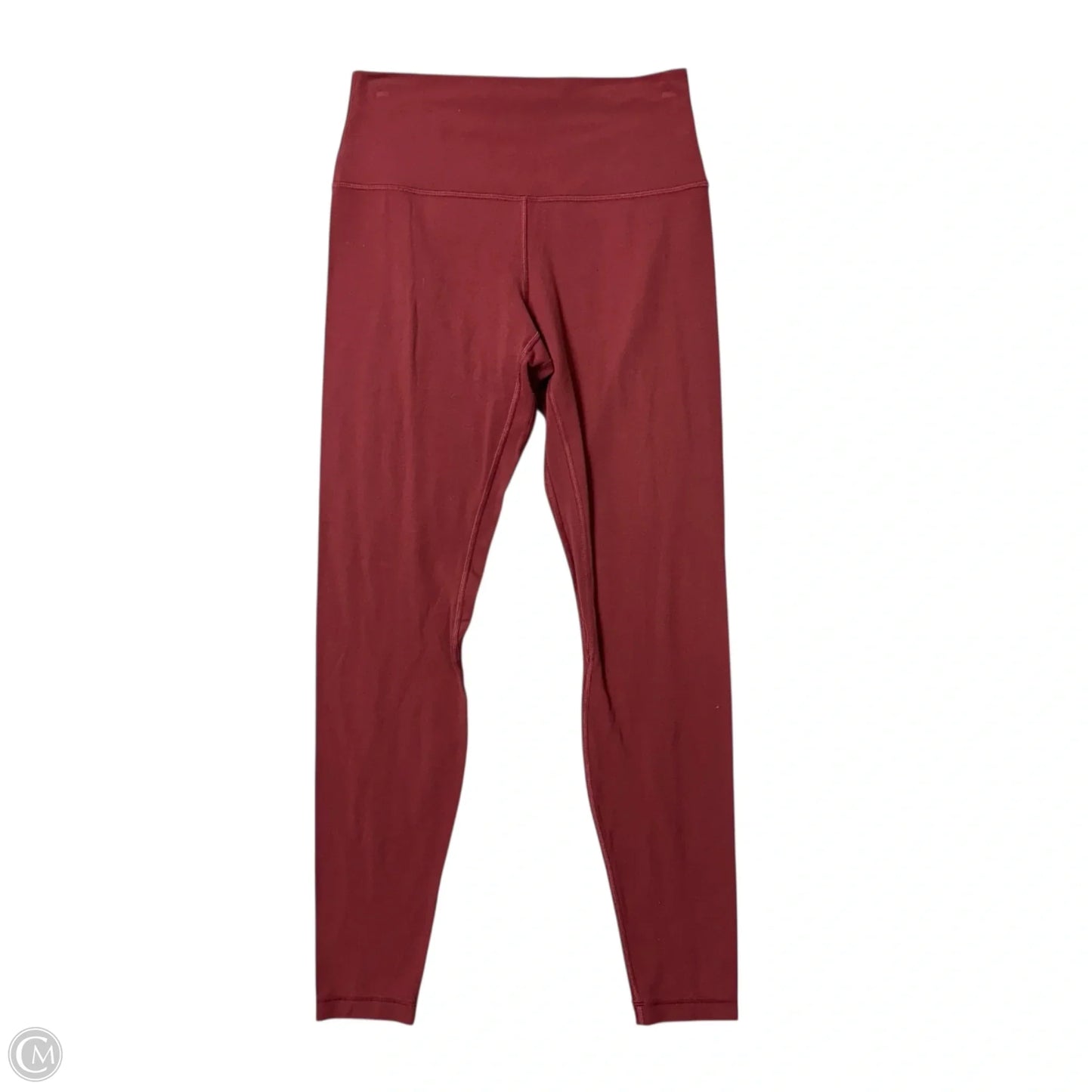 Athletic Leggings By Lululemon In Red, Size: M