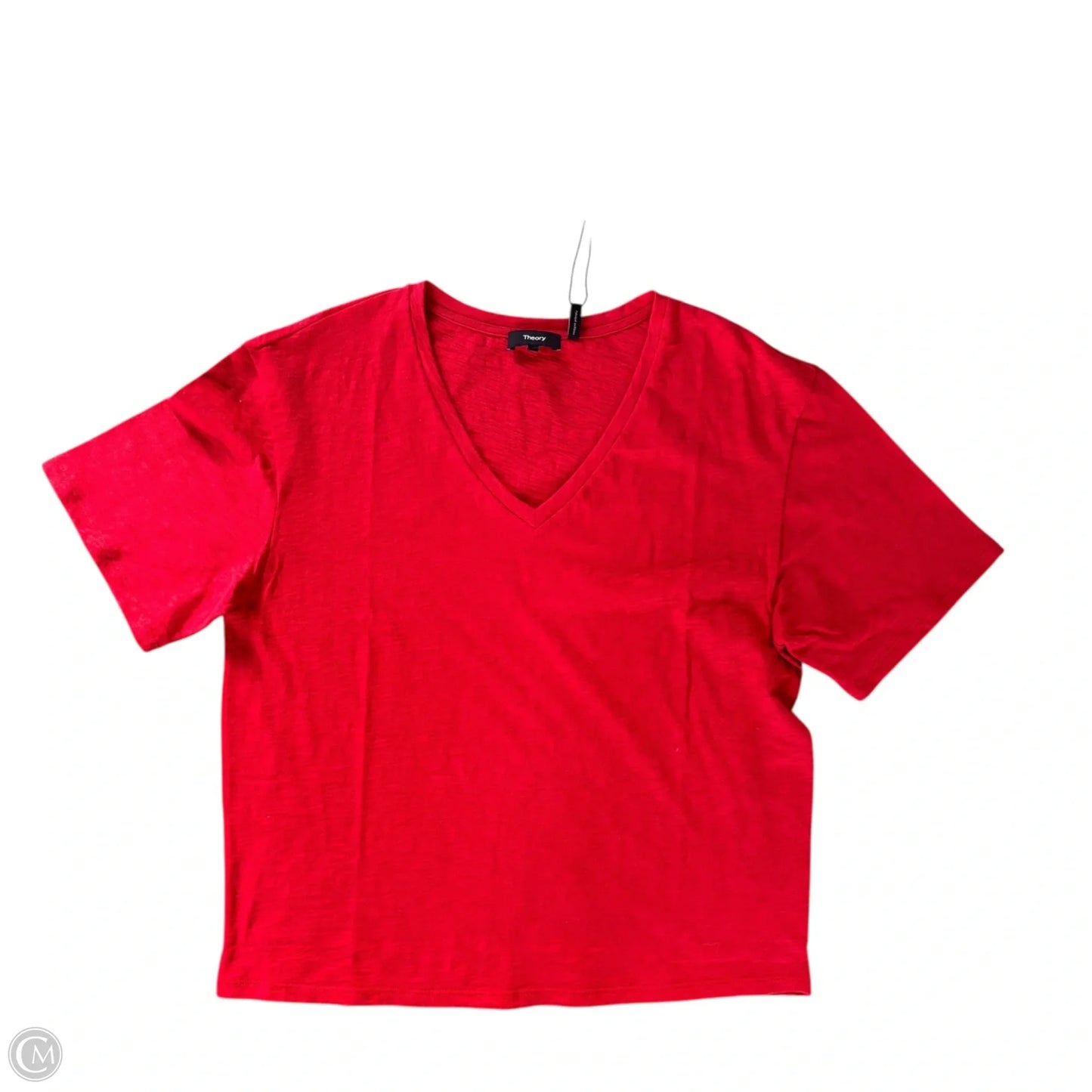 Top Short Sleeve Basic By Theory In Red, Size: L