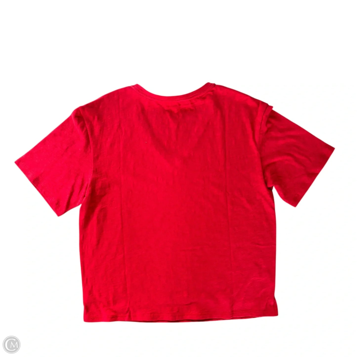 Top Short Sleeve Basic By Theory In Red, Size: L