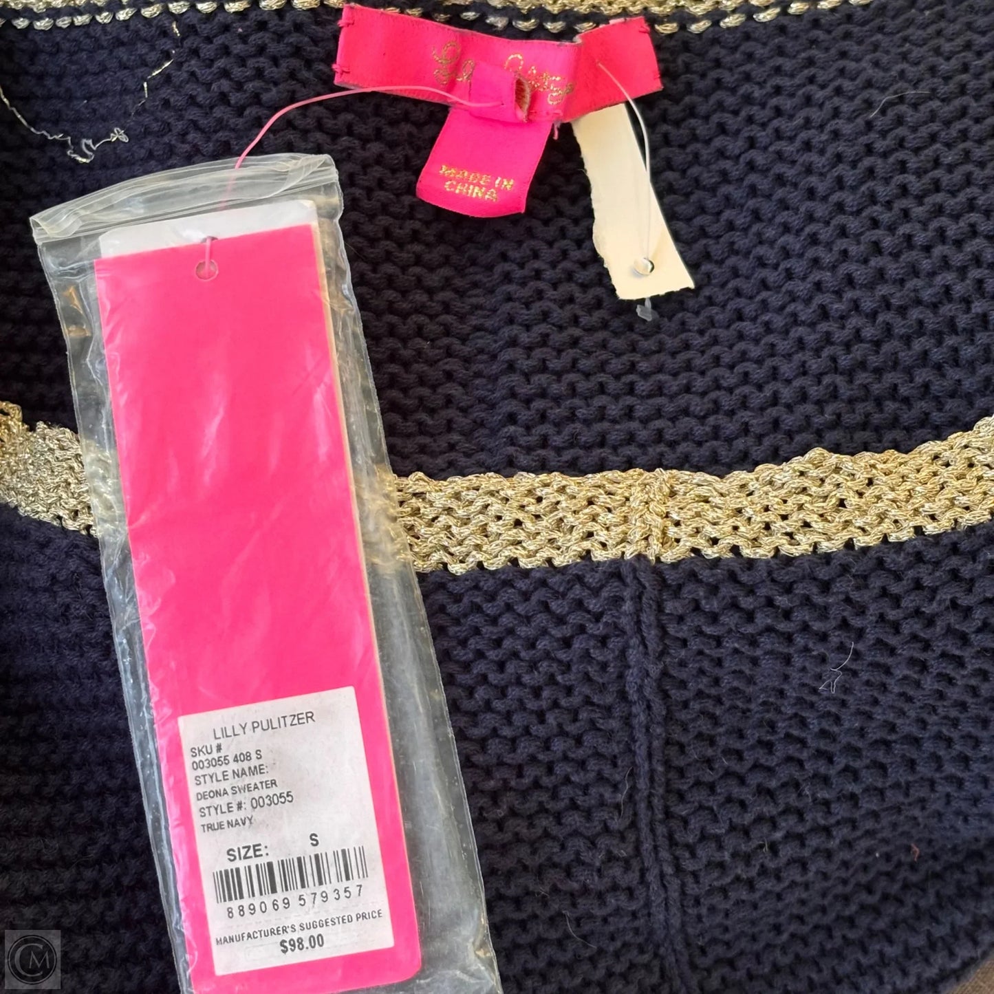 Sweater Designer By Lilly Pulitzer In Navy, Size: S
