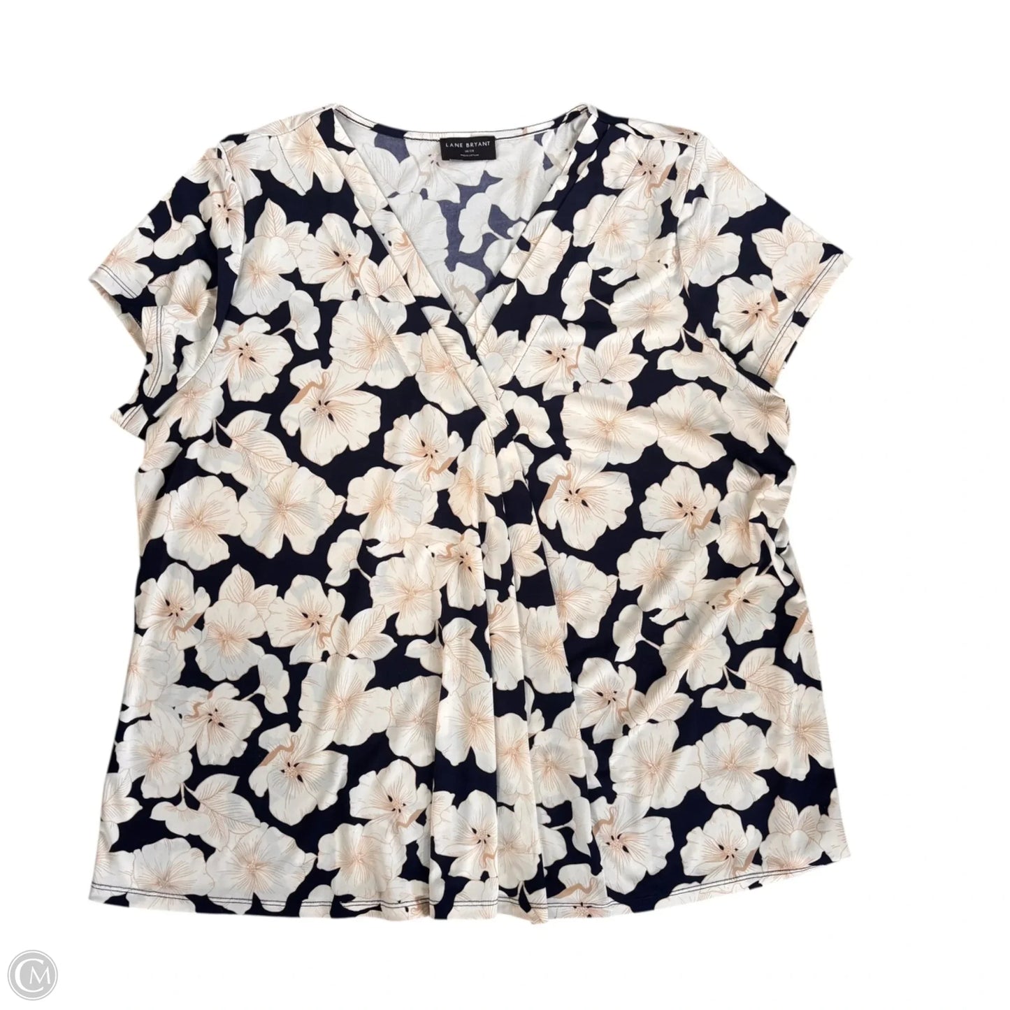 Top Short Sleeve By Lane Bryant In Floral Print, Size: 2x