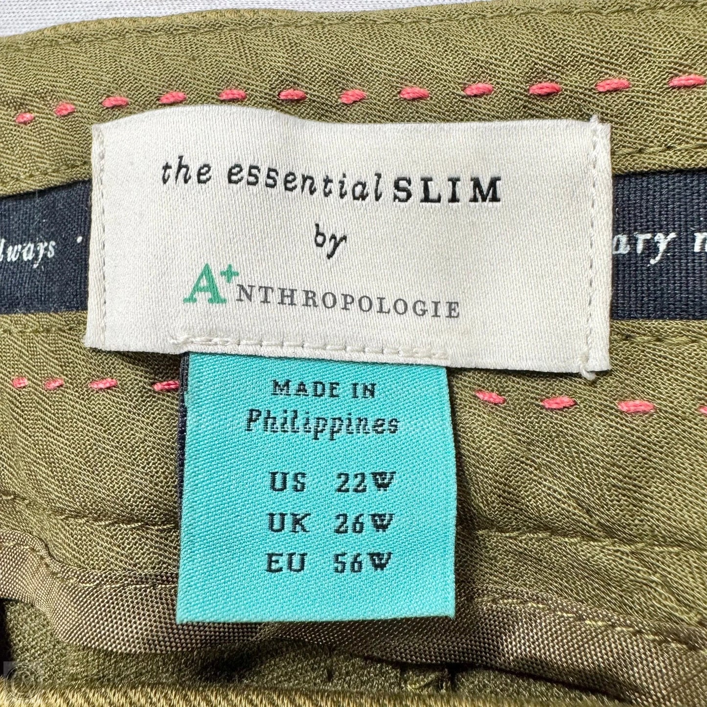 Pants Other By Anthropologie In Green, Size: 22