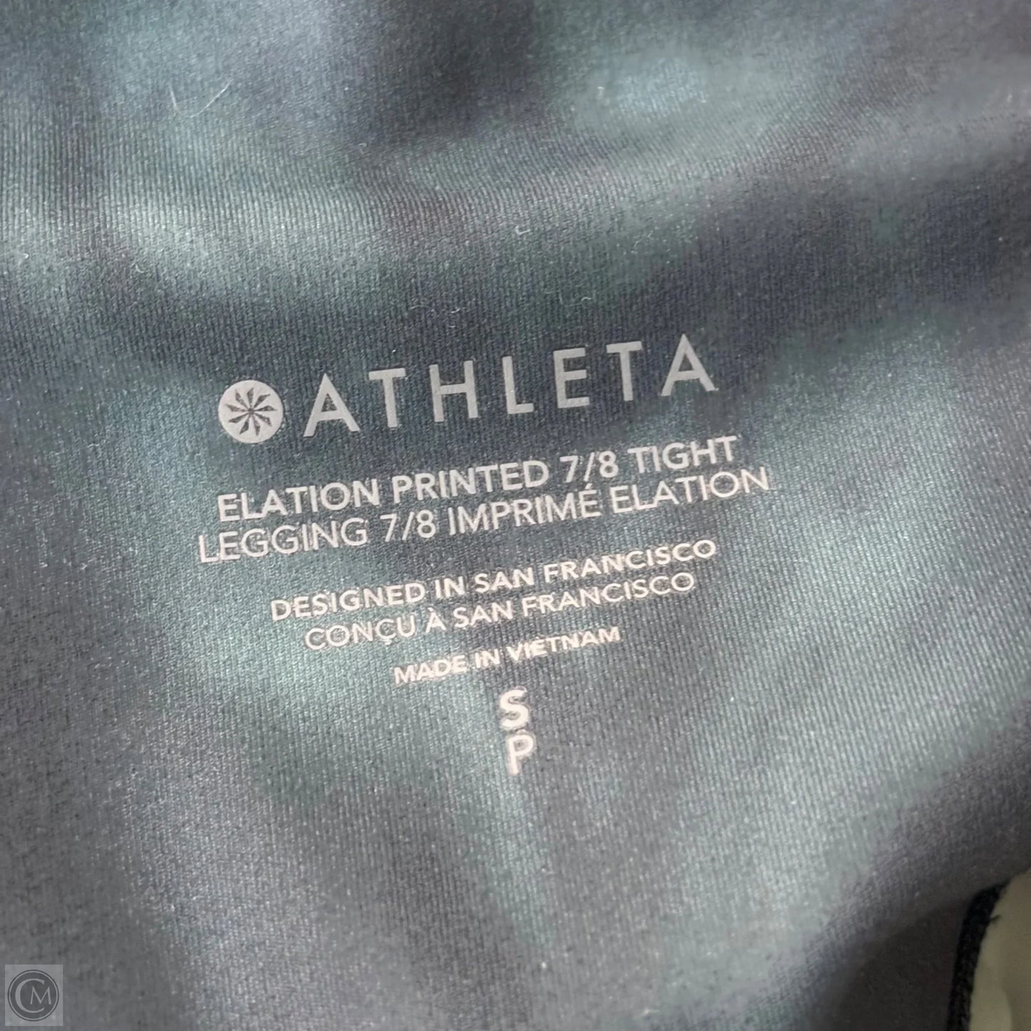 Athletic Leggings By Athleta In Tie Dye Print, Size: S