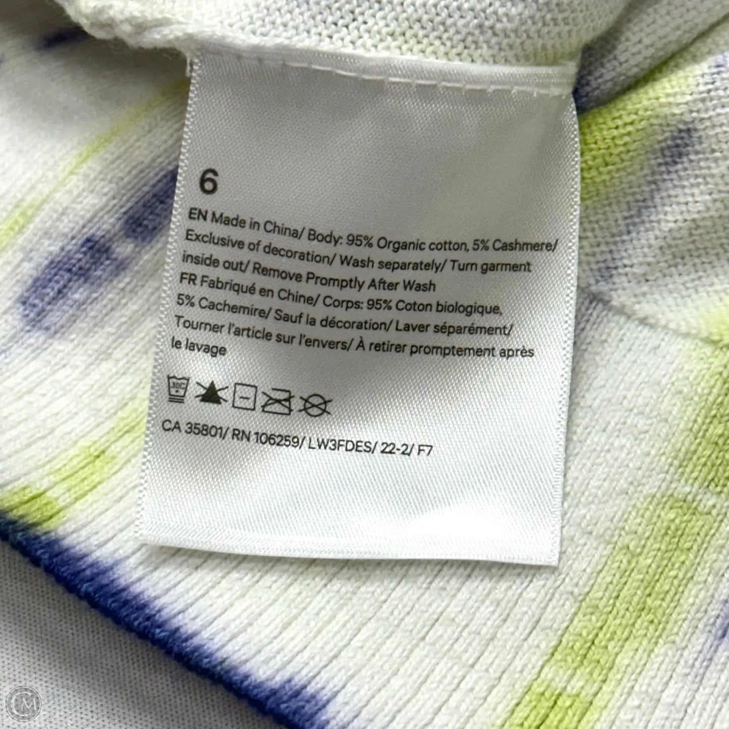 Sweater By Lululemon In Tie Dye Print, Size: S