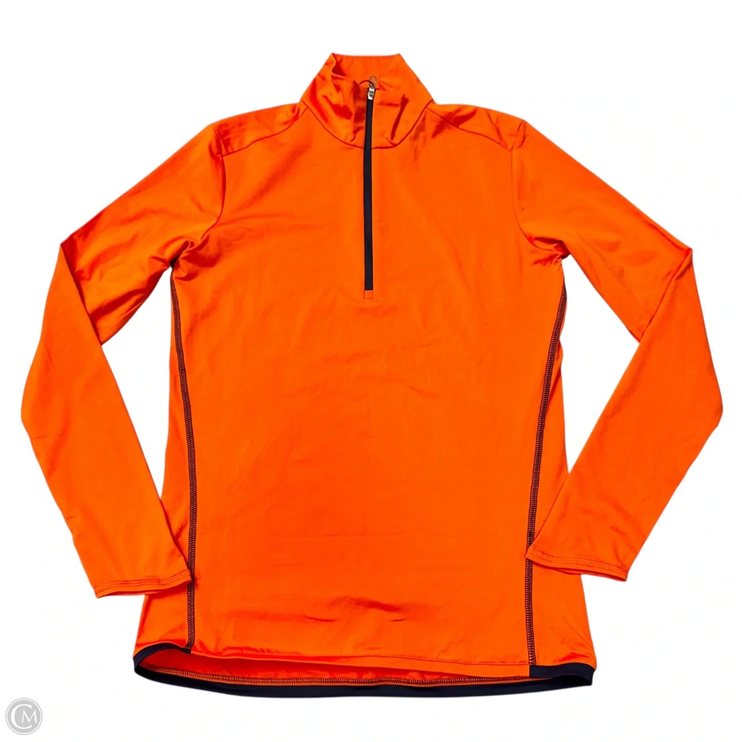 Athletic Top Long Sleeve Collar By Ralph Lauren In Orange, Size: S