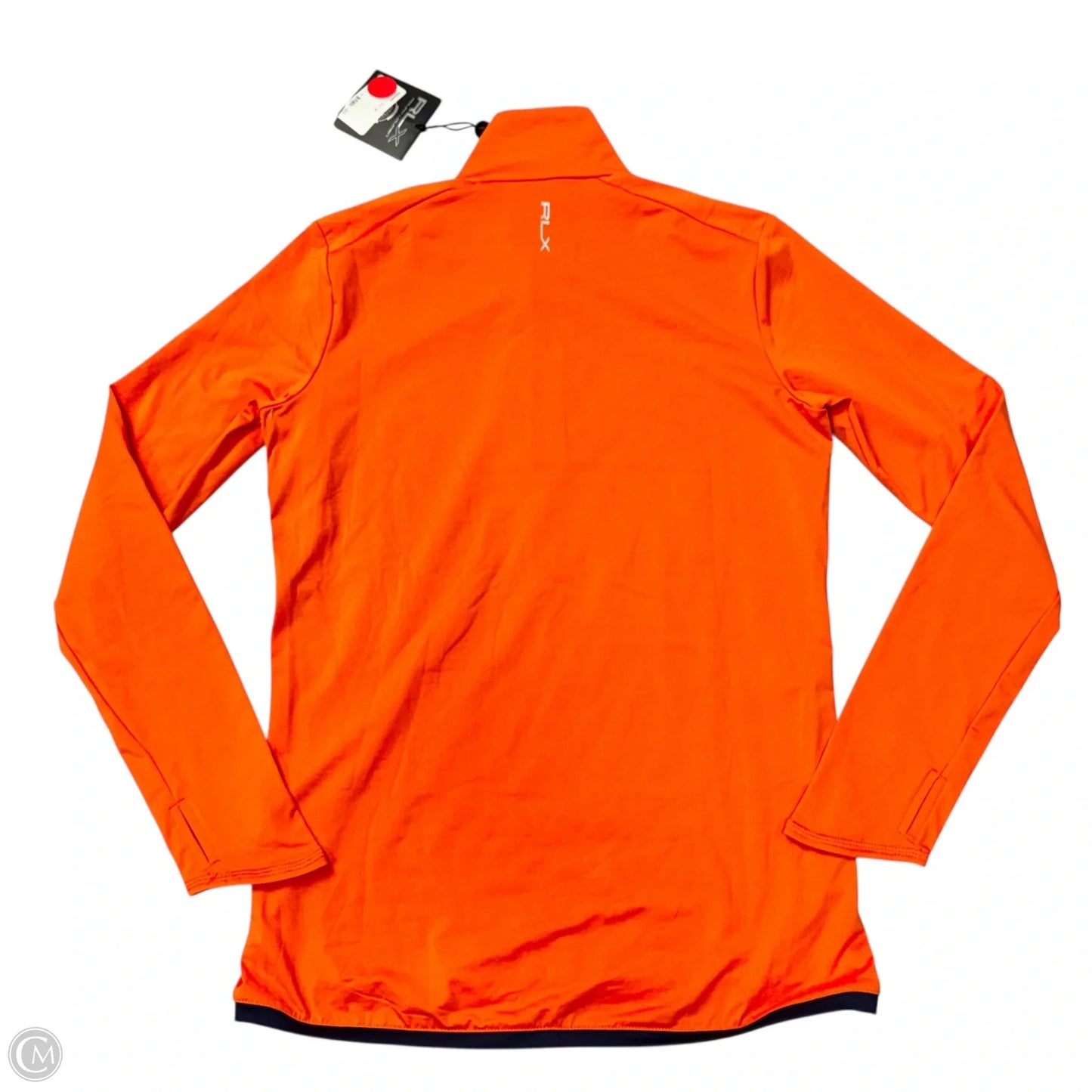 Athletic Top Long Sleeve Collar By Ralph Lauren In Orange, Size: S