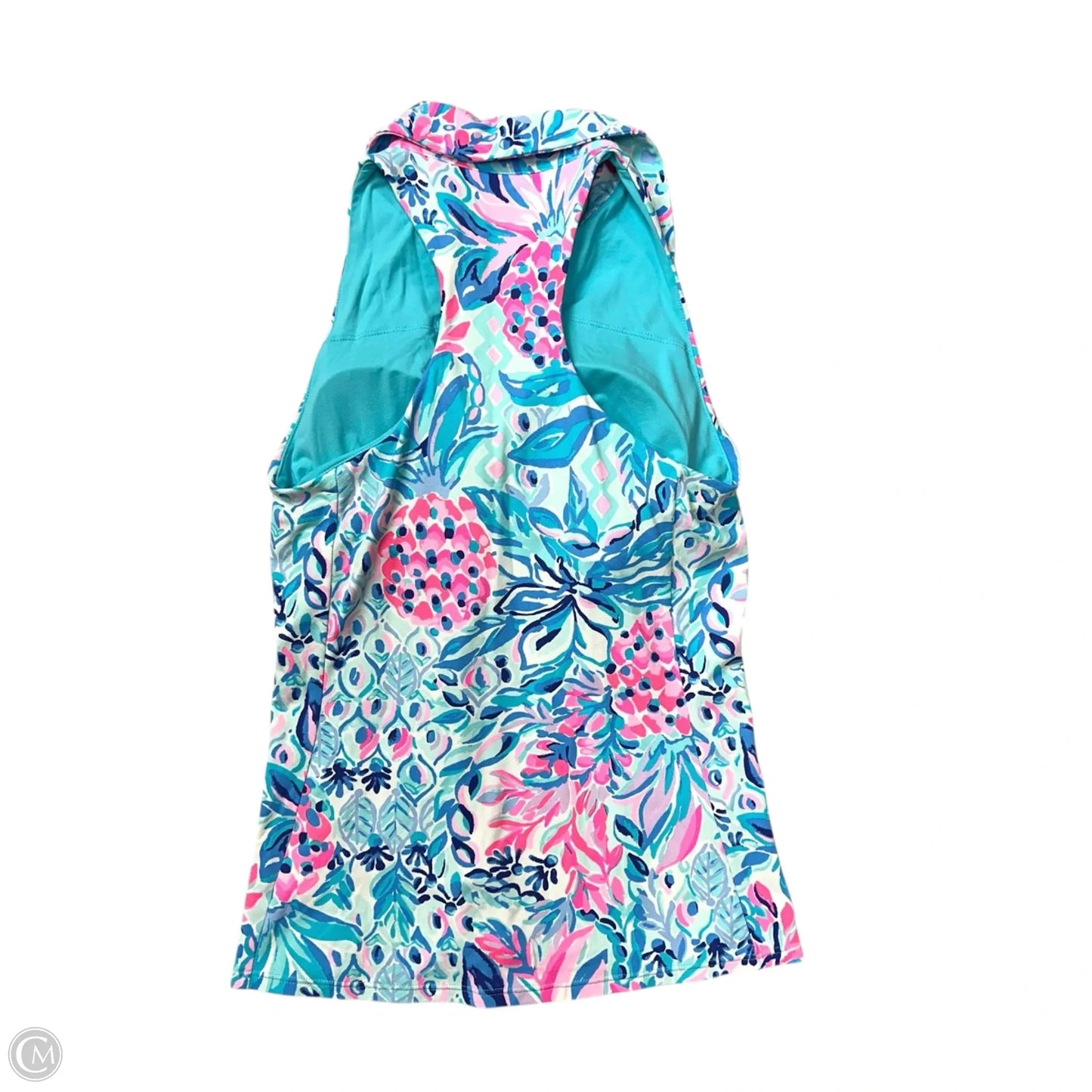Top Sleeveless Designer By Lilly Pulitzer In Blue & Pink, Size: S