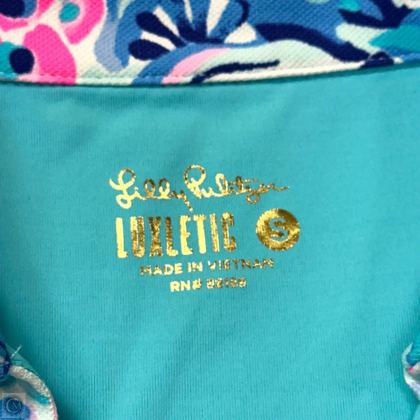 Top Sleeveless Designer By Lilly Pulitzer In Blue & Pink, Size: S