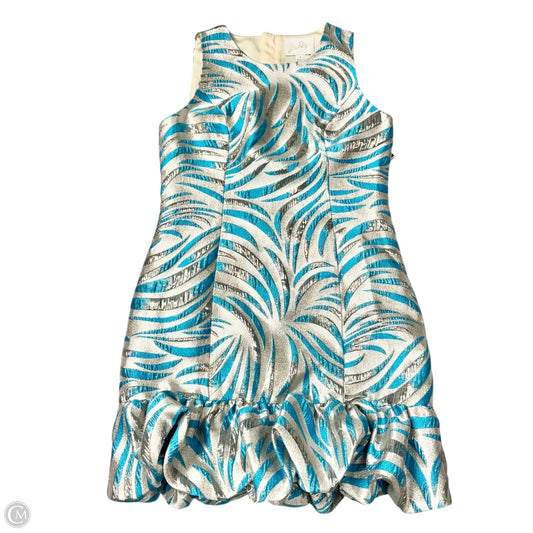 Dress Designer By Lilly Pulitzer In Blue & Silver, Size: S