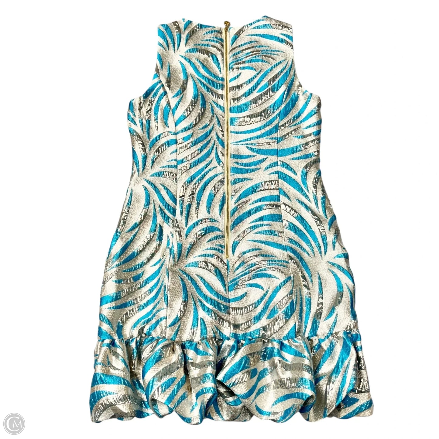 Dress Designer By Lilly Pulitzer In Blue & Silver, Size: S