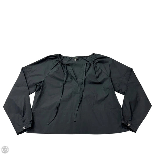 Top Long Sleeve By Banana Republic In Black, Size: S