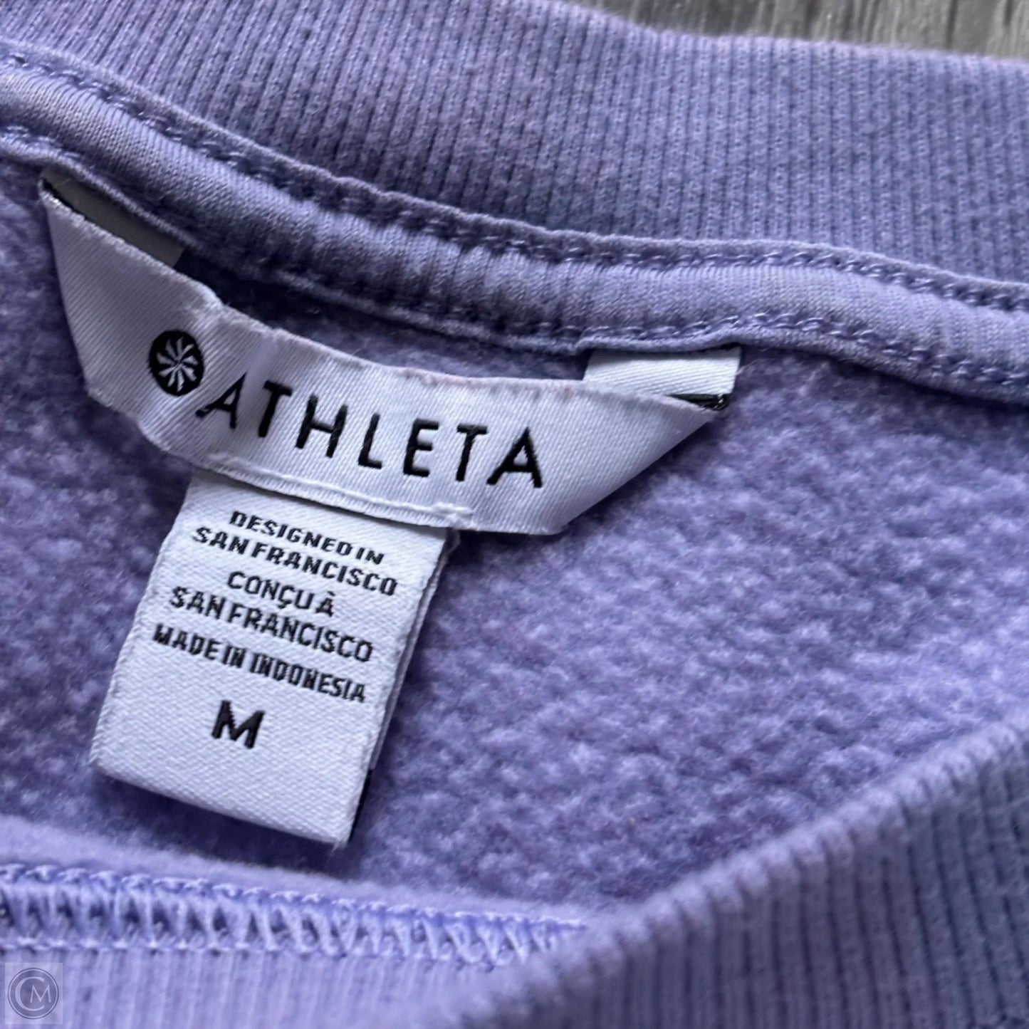 Athletic Sweatshirt Crewneck By Athleta In Purple, Size: M