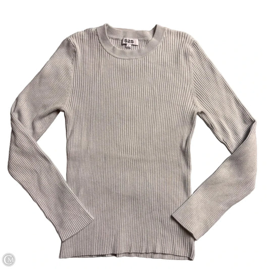 Top Long Sleeve By 525 In Grey, Size: L