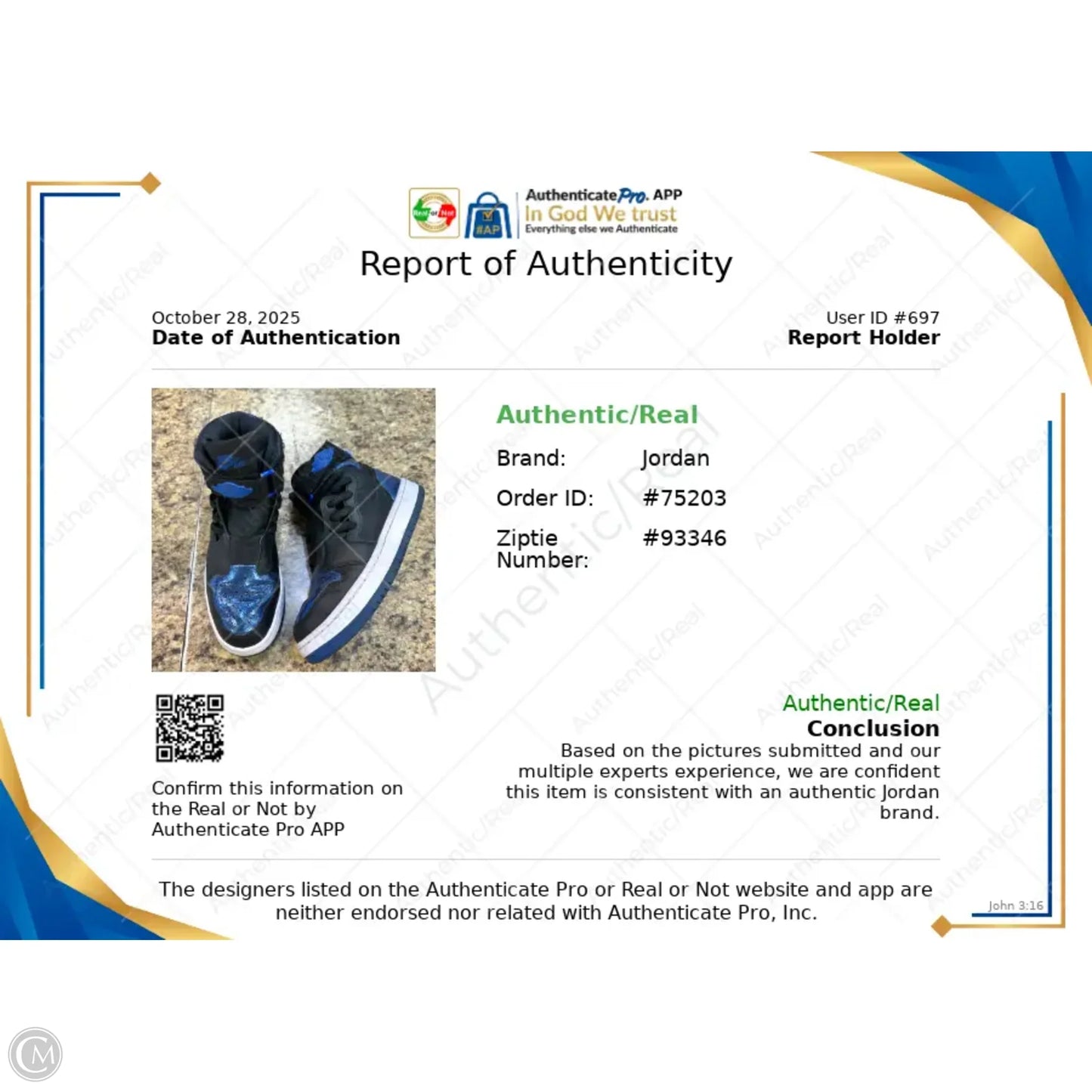 Shoes Luxury Designer By Jordan In Black & Blue, Size: 7