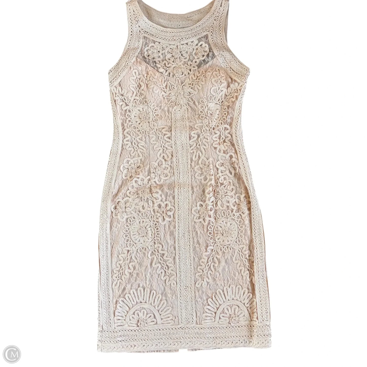 Dress Party Midi By Sue Wong In Beige, Size: M