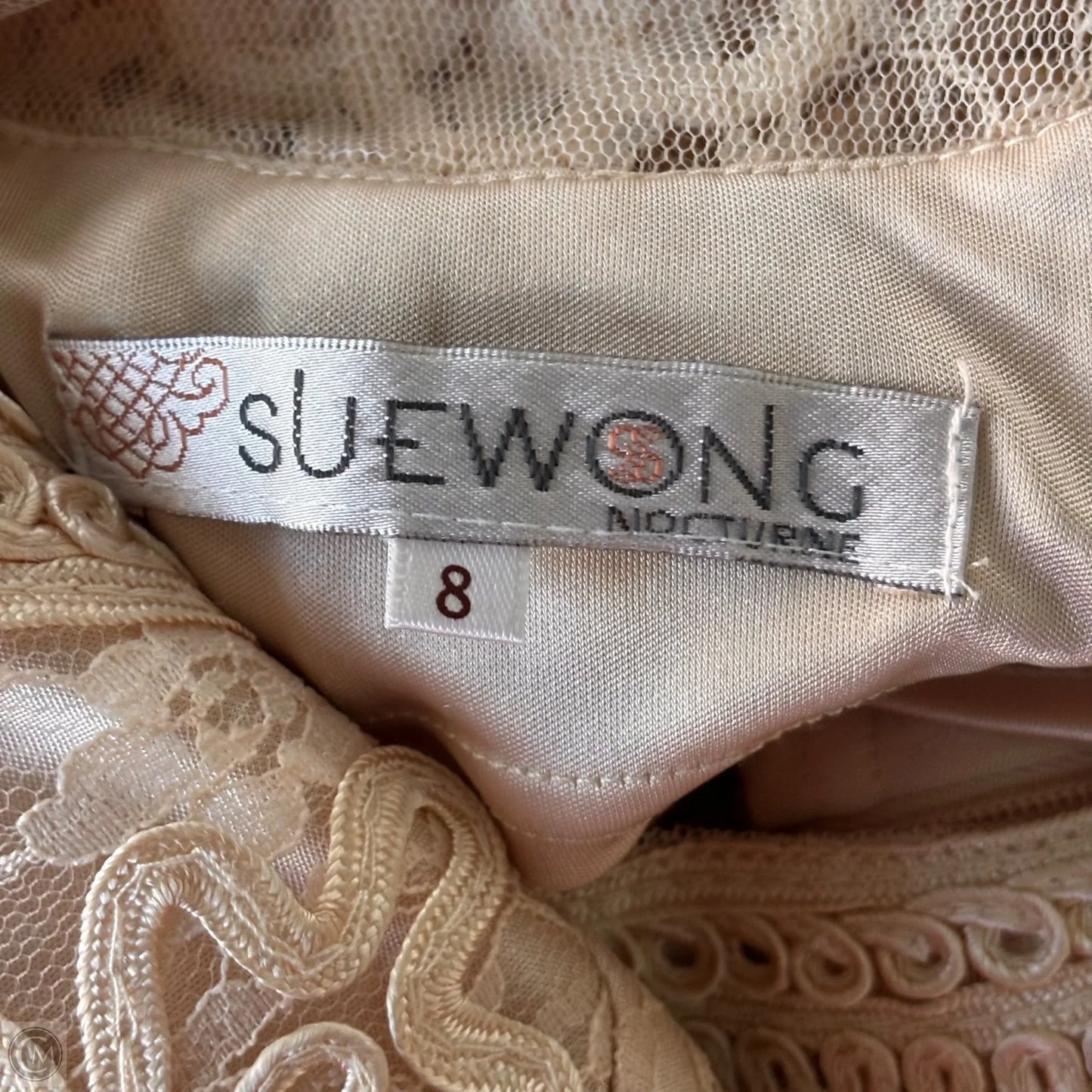 Dress Party Midi By Sue Wong In Beige, Size: M