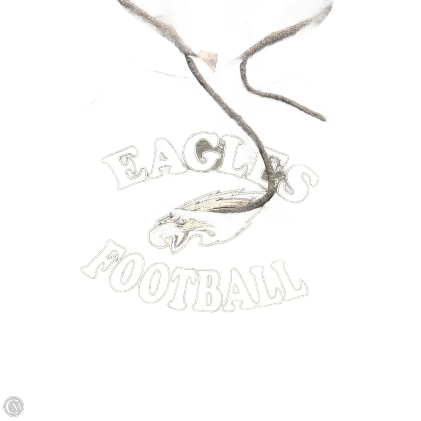 Athletic Sweatshirt Hoodie By Nfl In Grey, Size: L