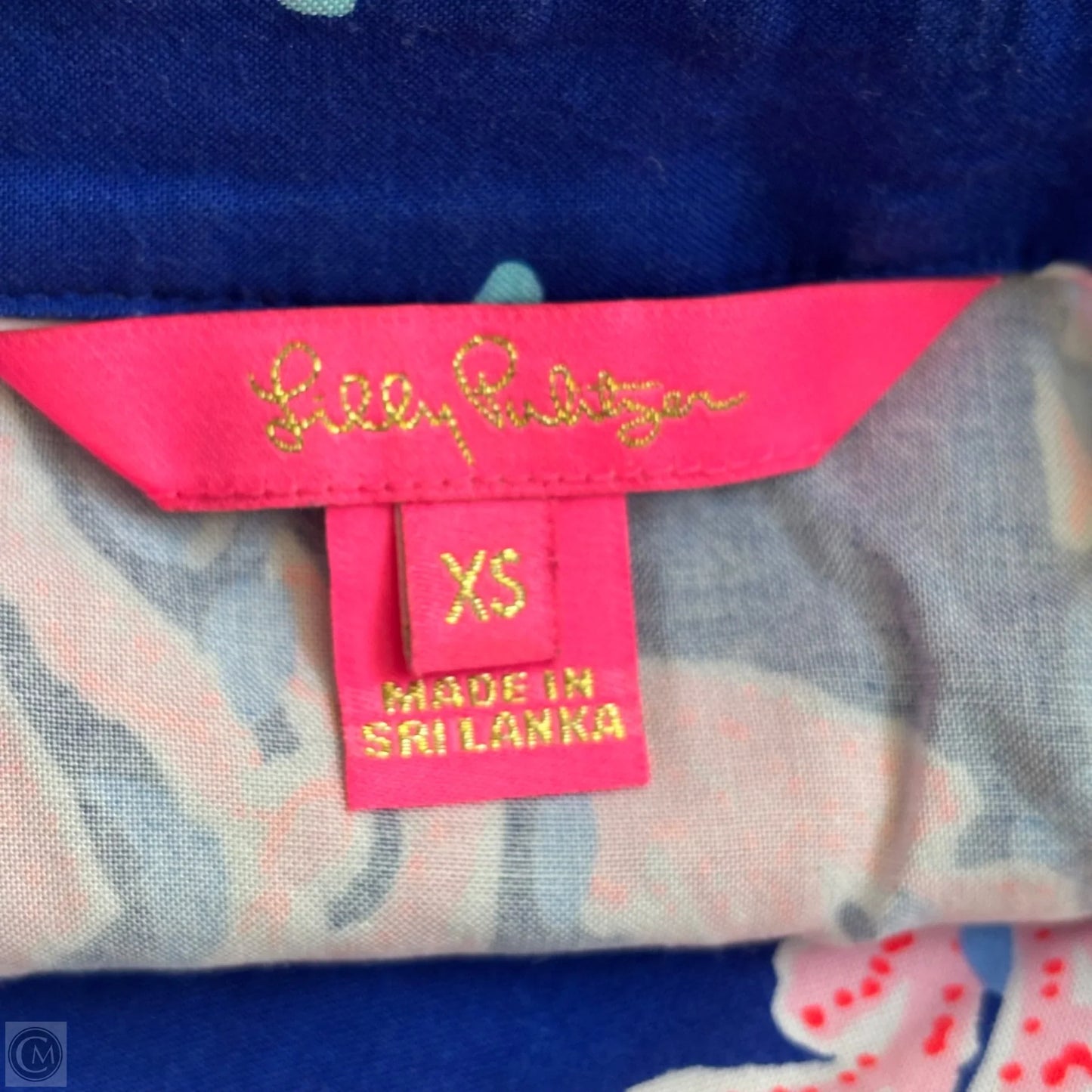 Top Long Sleeve Designer By Lilly Pulitzer In Blue & Pink, Size: Xs