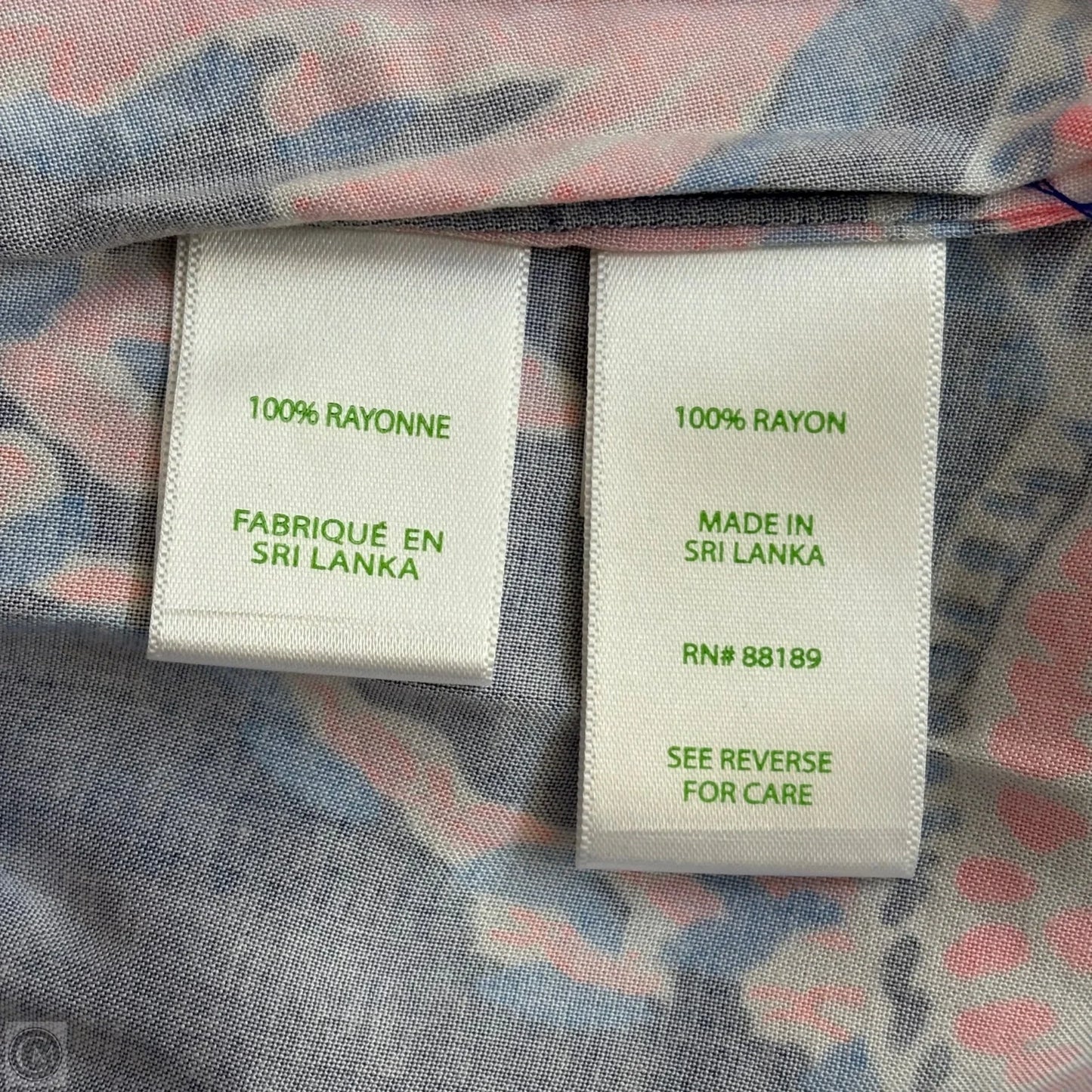 Top Long Sleeve Designer By Lilly Pulitzer In Blue & Pink, Size: Xs