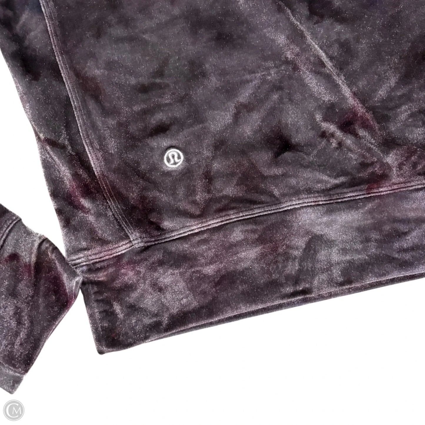 Athletic Top Long Sleeve Crewneck By Lululemon In Tie Dye Print, Size: S