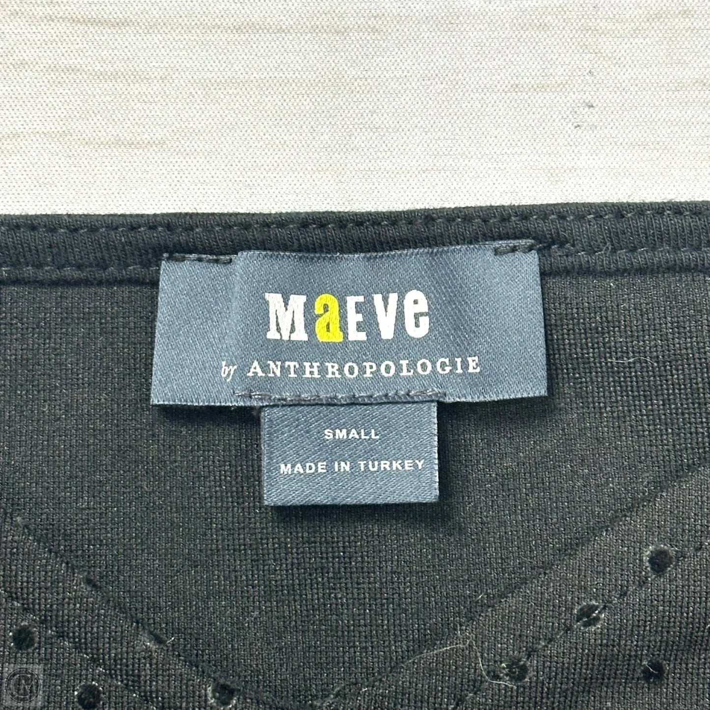 Top Short Sleeve By Maeve In Polkadot Pattern, Size: S